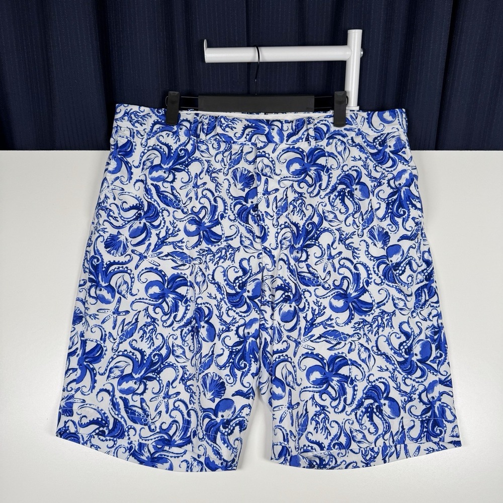 RALPH LAUREN RLX Golf Shorts Blue Octopus Men's 36 - U.S. Open 2017 Golf